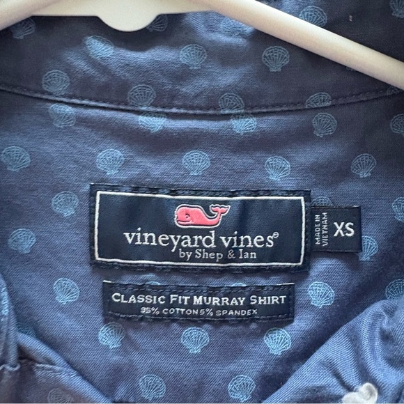 Vineyard Vines Blue Classic Fit Murray Short Sleeve Button Down Shirt XS - Picture 3 of 4